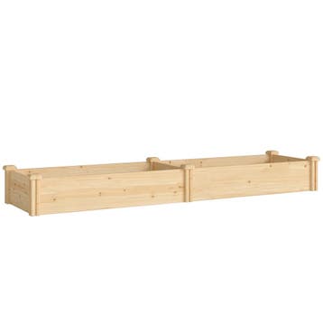 Hoogbed Hout, Plantenbed Met Scheidingswand Open Bodem, Vroe, Tuin en Terras, Planten | Bomen, Verzenden