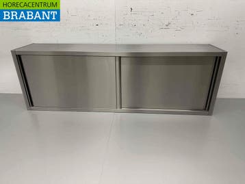 RVS Wandkast Kast Premium-line 2 Schuifdeuren 200 cm Horeca, Ophalen of Verzenden, Nieuw in verpakking