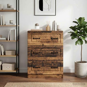 vidaXL Ladenkast Oud hout 66 x 34,5 x 87 cm Bewerkt hout, Verzenden, Nieuw