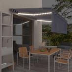 vidaXL Luifel automatisch rolgordijn LED windsensor 4x3 m, Verzenden, Nieuw