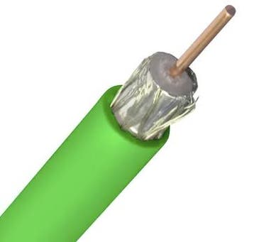 Coaxkabel COAX 9 GREEN F-114 FCL - TFC-Per meter (op maat, Ophalen of Verzenden, Nieuw