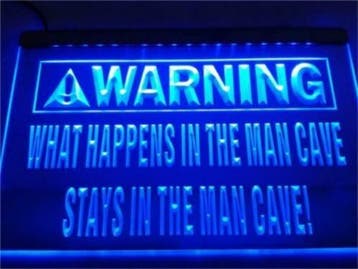 Mancave neon bord lamp LED cafe verlichting reclame lichtbak, Verzamelen, Merken en Reclamevoorwerpen, Verzenden, Nieuw