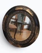 Wandspiegel- Hublot - Hout, Kristal, Hars - Ovale spiegel, Antiek en Kunst, Curiosa en Brocante