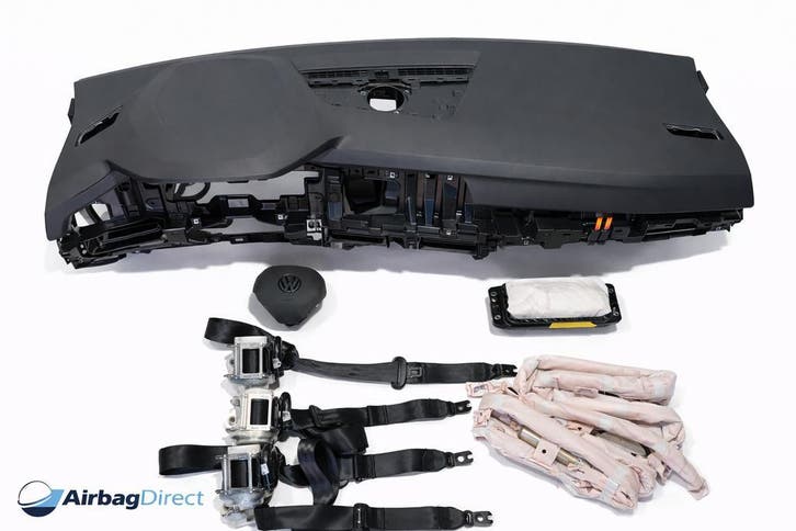 Airbag set - Dashboard zwart Volkswagen Golf 8 (2019-heden), Auto-onderdelen, Dashboard en Schakelaars, Nieuw, 12 maanden garantie