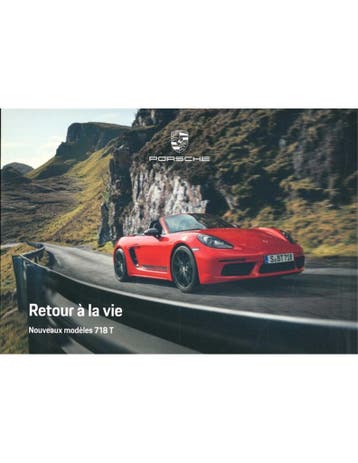 2019 PORSCHE 718 BOXSTER T / CAYMAN T BROCHURE FRANS, Nieuw, Porsche, Author