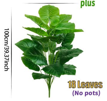 Kunst Palmplant 100 cm – Tropische Kamerplant met 18 Bladere, Huis en Inrichting, Verzenden, Nieuw