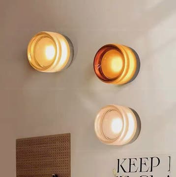 Moderne LED Wandlamp Glas | Designlamp Oranje, Wit of Grijs, Verzenden, Nieuw, Glas