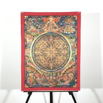 67.5x51 cm - Wonderful Large Painting of Tibetan Tradition -