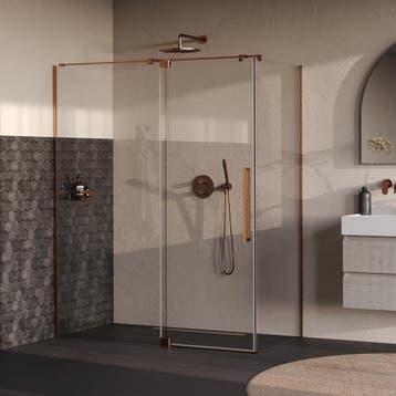 Brauer Stellar - Douchecabine met Draaideur - Helder Glas -, Doe-het-zelf en Verbouw, Sanitair, Ophalen of Verzenden, Nieuw