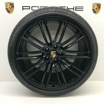 Porsche Cayenne(E3).ORIGINELE 22inch Turbo IV GTS met banden, Ophalen, Gebruikt, Banden en Velgen, Overige maten