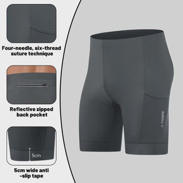 X-TIGER Premium Fietsbroek Heren met 5D Gel Pad - Ademend &, Verzenden, Nieuw
