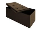 Monzana Zitbank 80cm met opslagruimte Bruin (Meubelen), Verzenden