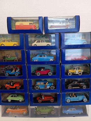 TinTin 1:43 - Modelauto (20) - lot de 20 véhicules, Nieuw