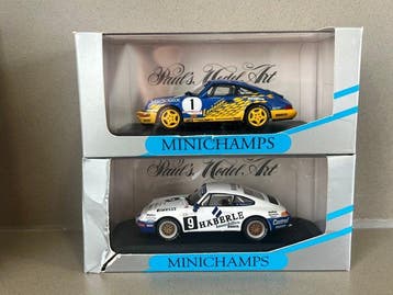 Minichamps 1:43 - Modelauto (2) - Lot of 2 x Porsche 911: -, Hobby en Vrije tijd, Nieuw