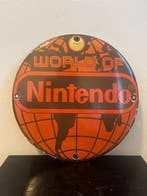 Vintage Nintendo emaille reclamebord – World of Nintendo –