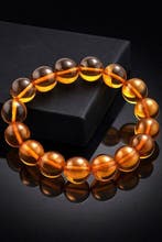 Barnsteen - Baltic Amber Bracelet – Large Glossy Rounds –