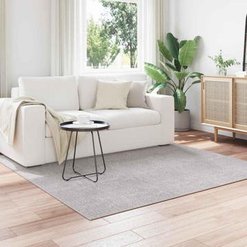 vidaXL Binnen kleed LUGO Crème en Grijs 120 x 120 cm, Verzenden, Nieuw, Crème