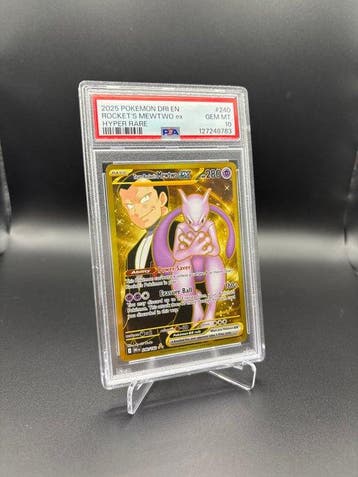 Pokémon - 1 Graded card - Mewtwo #240 Destined Rivals Full, Hobby en Vrije tijd, Verzamelkaartspellen | Pokémon, Nieuw