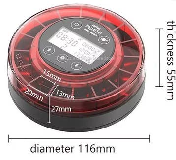 Aquarium Voerautomaat – USB Oplaadbare Visvoeder 100g, Verzenden, Nieuw