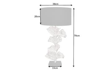 Tafellamp GINKGO 70 cm zilver zonder kap - 41693, Huis en Inrichting, Ophalen of Verzenden, Nieuw