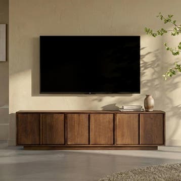 *WOONWINKEL* Japandi Tv-meubel Walnoot 160 Cm, Verzenden, Nieuw