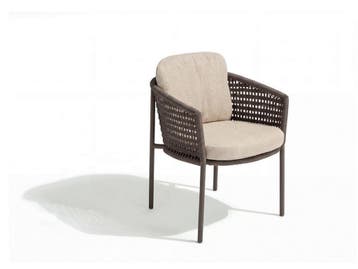 4 Seasons Outdoor Azure tuinstoel Mocca |, Ophalen of Verzenden, Nieuw