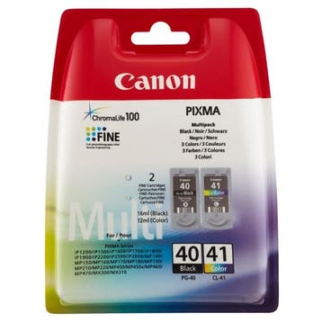 Canon PG-40 / CL-41 multipack zwart en kleur Inktcartridge, Verzenden, Nieuw, Cartridge, Canon