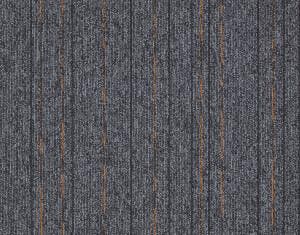 First Straightline Grijs Oranje - Restpartij Tapijt - 20 m², Nieuw, Ophalen of Verzenden, Tapijttegels, Modern