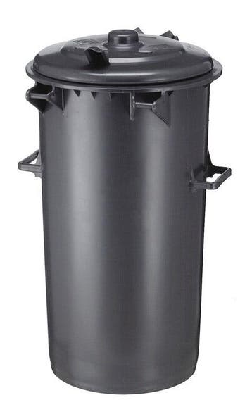Kunststof afvalemmer 110 liter grijs, 40 liter of meer, Ophalen of Verzenden, Nieuw, Kunststof