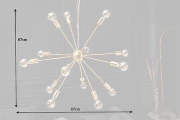 Hanglamp SPUTNIK 85 cm 14 armen goud - 41108, Ophalen of Verzenden, Nieuw
