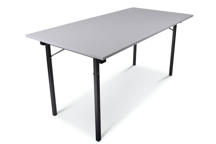 Inklapbare tafel recht | 180x80 | U-frame, Huis en Inrichting, Tafels | Bijzettafels, Nieuw, Kunststof, Ophalen of Verzenden