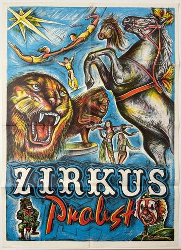 Zirkus Probst - Manifesto originale - Jaren 1980