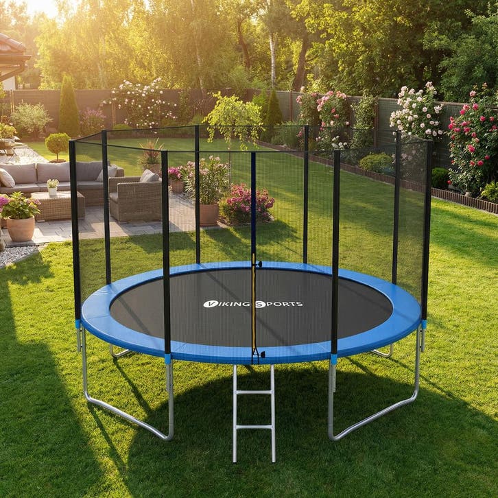 XXL Trampoline 404cm | GS-Zegel | OP=OP, Kinderen en Baby's, Speelgoed | Buiten | Trampolines, Nieuw, Ophalen of Verzenden