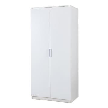 Kledingkast Eiselfing 176x80x52 cm wit [en.casa], Verzenden, Nieuw