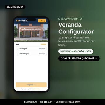 Configurator laten maken? Veranda/dakkapal/kozijn/aanbouw, Webdesign