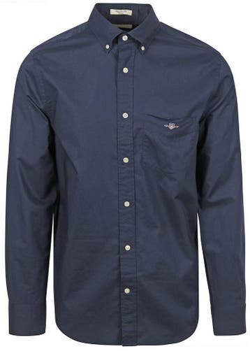 Gant Casual Overhemd Poplin Navy maat 5XL Heren, Verzenden, Nieuw, Blauw, GANT