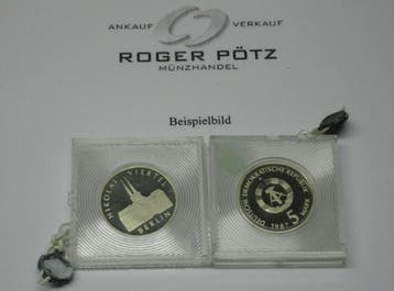 5 Mark Ddr 5 M 1987 Nikolaiviertel Pp originalverplombt k..., Postzegels en Munten, Verzenden
