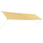 Markies 400x150cm geel/wit | retourdeal 66% korting, Tuin en Terras, Zonneschermen, Overige typen, Ophalen of Verzenden, 250 cm tot 450 cm