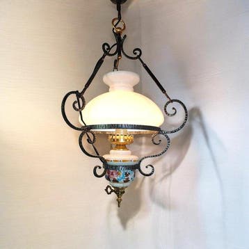 Sfeervolle vintage hanglamp in Provençaalse/landelijke