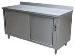 RVS Warmhoudkast 700mm diep met opstaande boord achterzijde, Ophalen of Verzenden, Nieuw zonder verpakking