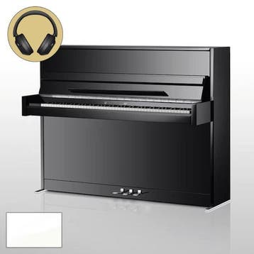 Wilhelm Schimmel W 114M TwinTone WP chroom silent piano, Nieuw, Wit, Piano