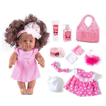Sally Fay African Doll Bad en Pyjama, Sally Fay Afrikaans..., Ophalen of Verzenden, Nieuw, Overige typen
