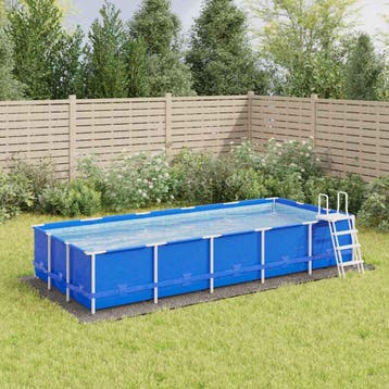 vidaXL Zwembadgrondzeil 550x280 cm polyester geotextiel, Verzenden, Nieuw