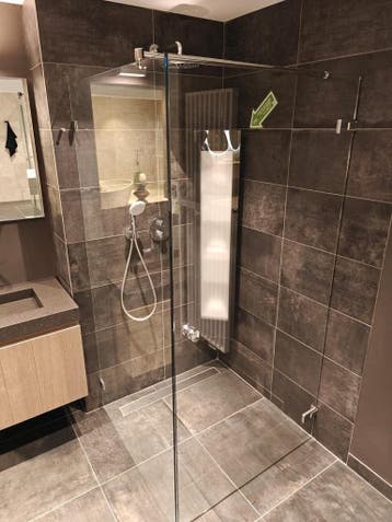 Douchecabine profielloos ca. 100x100cm - 0049, Ophalen, Nieuw, Glas, Douche