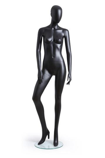 Faceless etalagepop dame mat zwart GAGA04-MB
