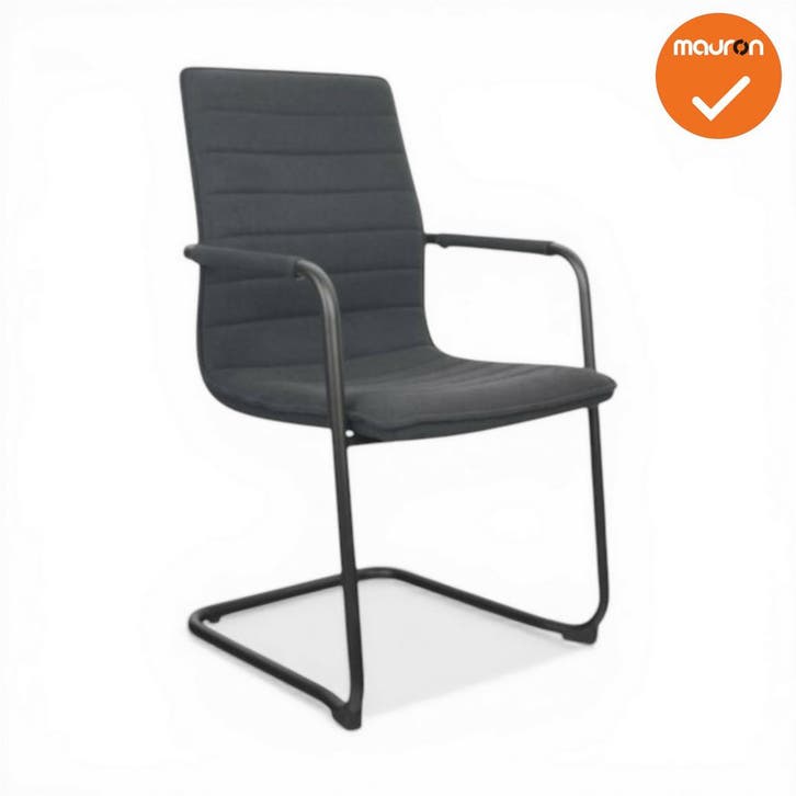 Jarvis luxe vintage sledestoel - Denver stoffering -  sta..., Zakelijke goederen, Kantoor en Winkelinrichting | Kantoormeubilair en Inrichting