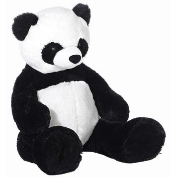 Heunec Panda knuffel - pluche - 100 cm - zwart wit, Verzenden, Nieuw
