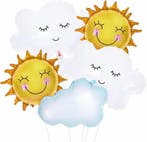 Folie ballonnen set Happy Sky met zon en wolken, Verzenden, Nieuw, Overige typen