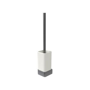 Toiletborstelset Haceka Aline Grey 41,4 cm Aluminium Mat, Ophalen of Verzenden, Nieuw