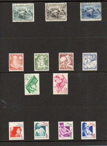 Nederland 1930/1931 - Diverse Series - NVPH 229/243, Gestempeld